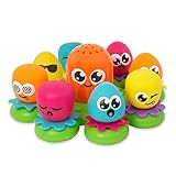 TOMY Toomies Octopals Number Sorting Baby Bath Toy , Educational Water Toys For Toddlers , Suitable For 1, 2 and 3 Years Old Boys and Girls